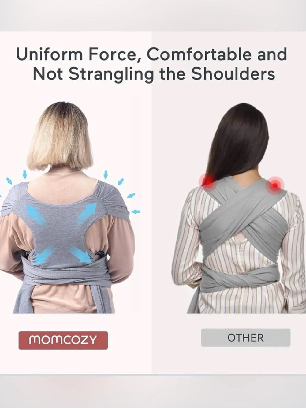 NWT - Momcozy - Calms and Soothes - Gray
